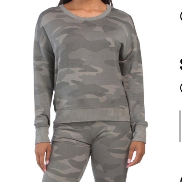 💕HP💕Splendid camo pullover shirt - Picture 3 of 10